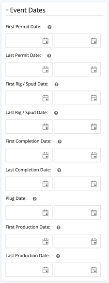 Event Dates Filter