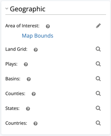 Geographic Filter